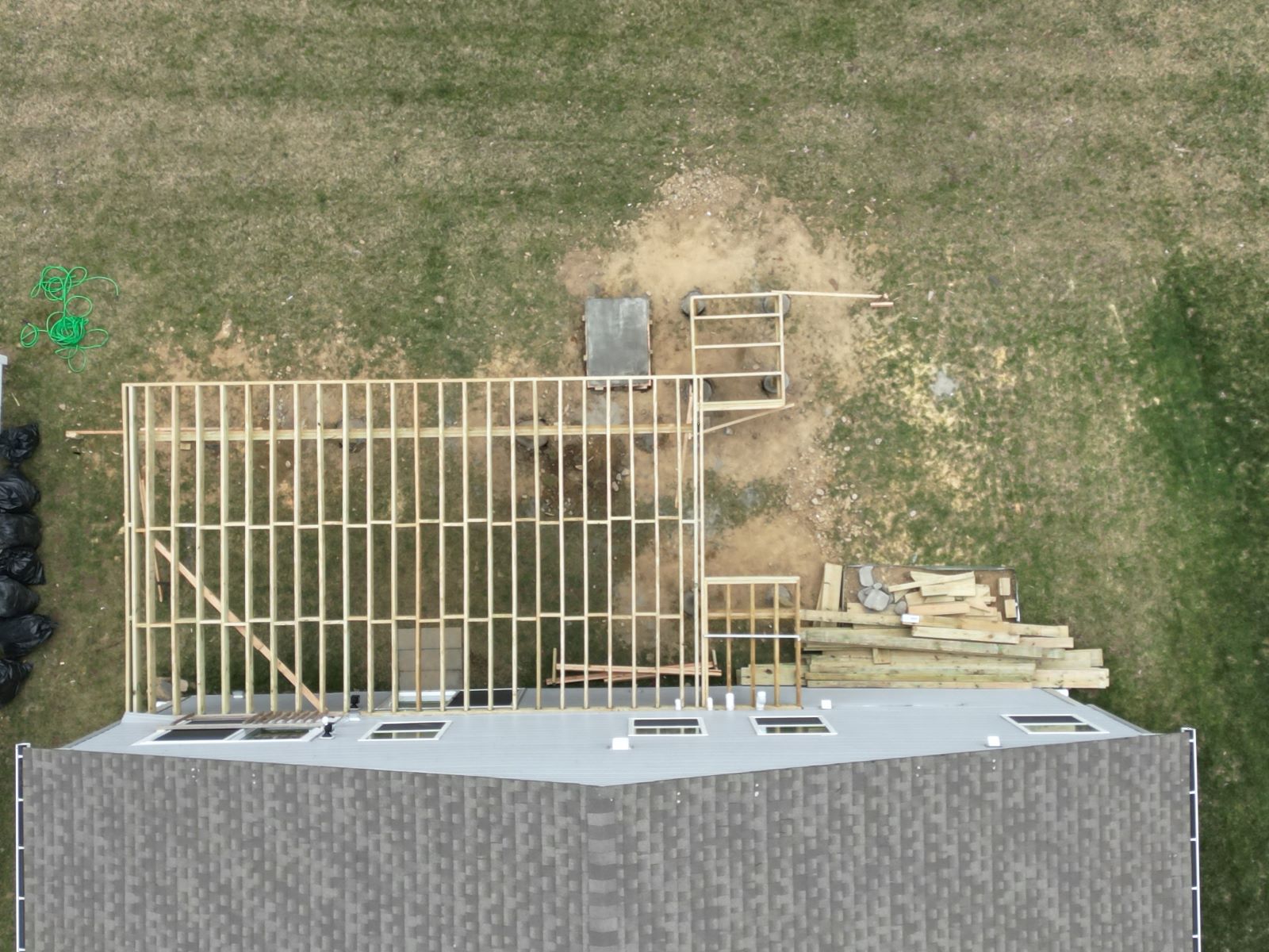 Deck construction before photo 1